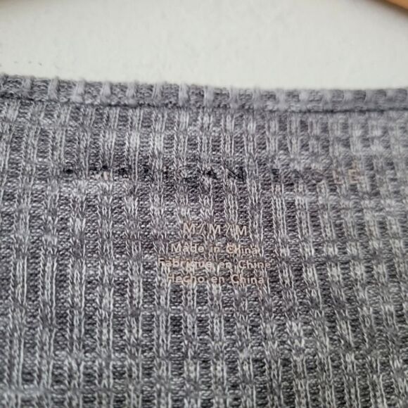 American Eagle Ballet Wrap Top Gray Adjustable M - Picture 3 of 6